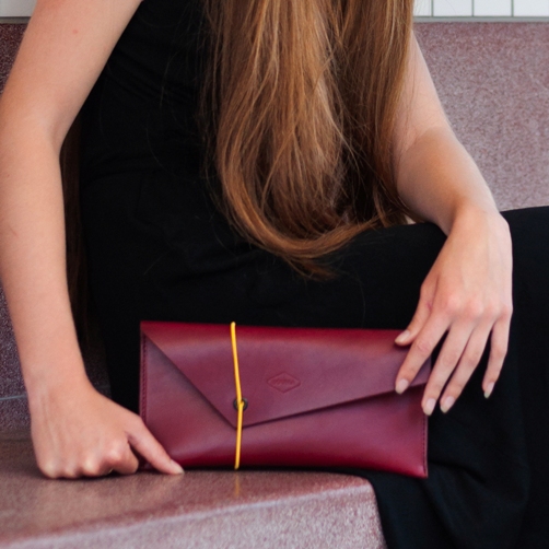 Dámské psaníčko Souma Leather José bordo