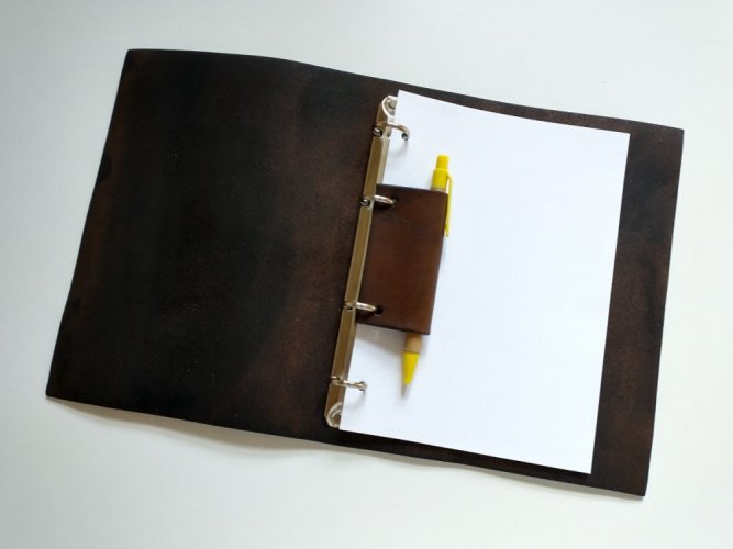 Noteska kožený zápisník RUBEUS A5 (více barev) - Volba barvy: 4-bordó