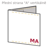 Přední strana A vertikálně: vpravo dole