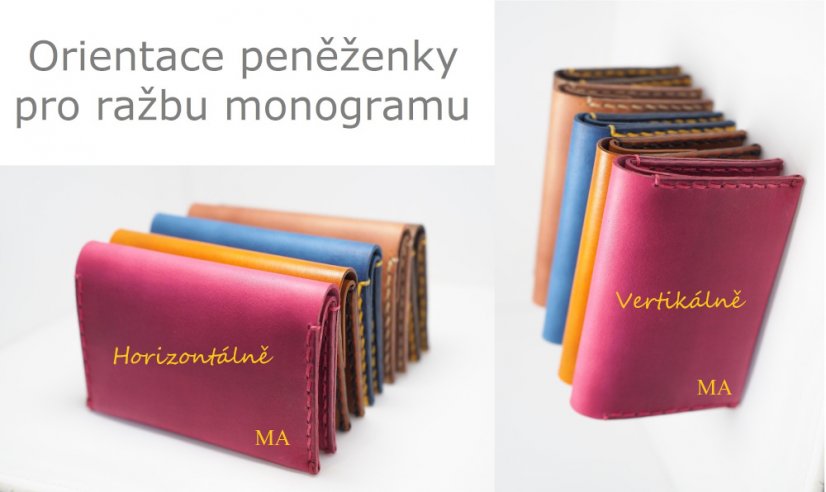 MontMat kožená peněženka WEENY (22 barev) - Volba barvy: 16-světlý ryzák