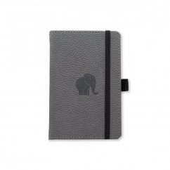 Zápisník Dingbats A6 Wildlife Grey Elephant TEČKOVANÝ