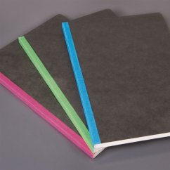 Zápisník A5 linkovaný s textilním hřbetem (více barev)