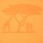 Zápisník Dingbats A5+ Earth Tangerine Serengeti TEČKOVANÝ