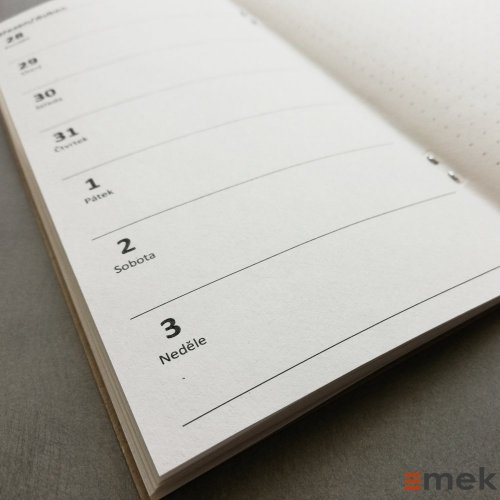 Diář týdenní formát MIDORI - půlroční | roční - Náplň: Diář půlroční řádkový (2023: 7-12)