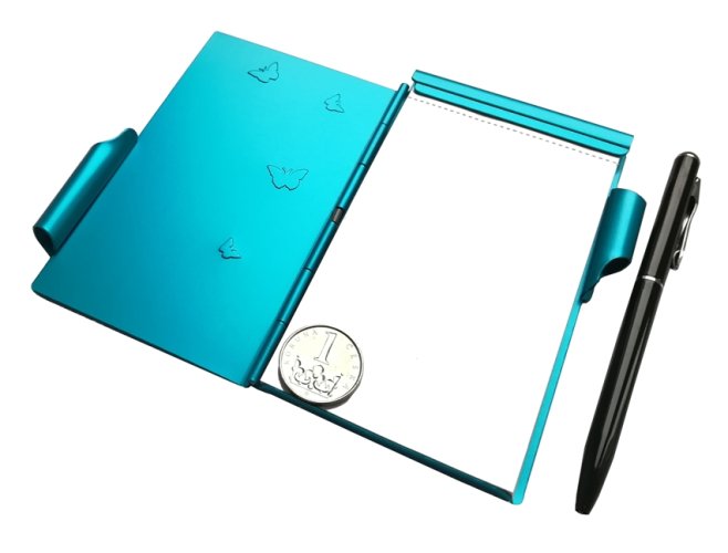Flip Notes® blok čistý v kovovém pouzdře (více variant) - Barva: Fialová