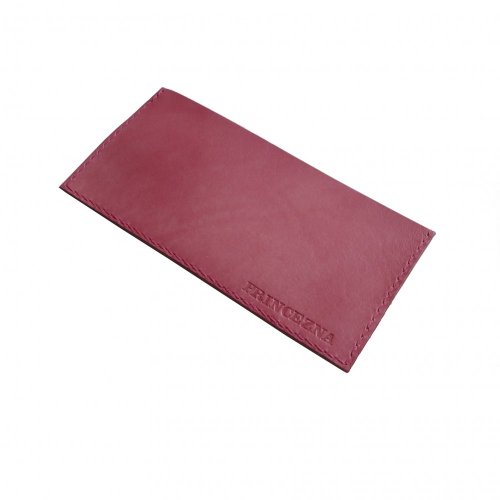 Kožená kapsa na peníze MONEYKA (výběr 22 barev) - Volba barvy: 5-červená