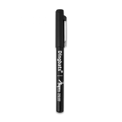 Popisovač Dingbats Ātopen Fineliner - 0,5 mm Černá