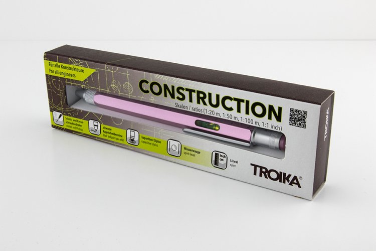 Multifunkční pero CONSTRUCTION (různé barvy) - Barva: Stříbrná