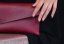 Dámské psaníčko Souma Leather Marc (více barvy) - Provedení: Bordó