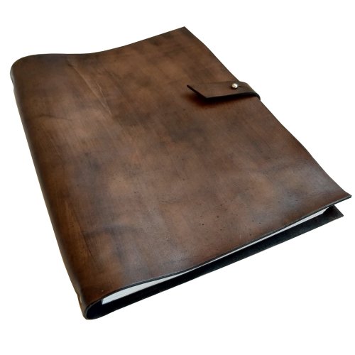 Kožené fotoalbum LUMIER A4 (výběr 22 barev) - Volba barvy: 4-bordó