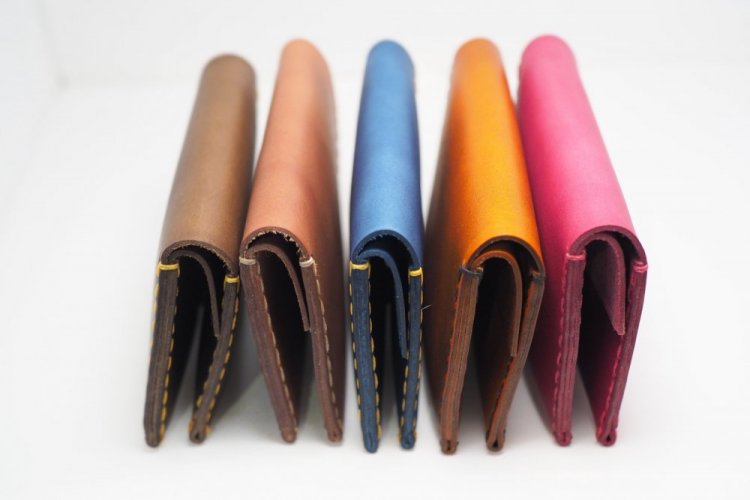 MontMat kožená peněženka WEENY (22 barev) - Volba barvy: 6-oranžová