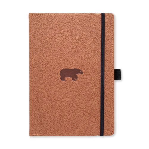 Zápisník Dingbats A5+ Wildlife Brown Bear TEČKOVANÝ
