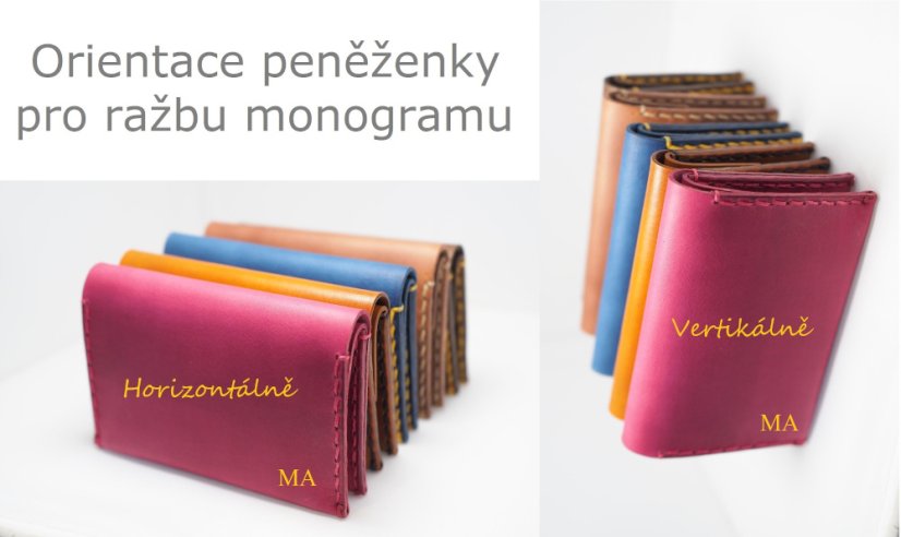 MontMat kožená peněženka WEENY (22 barev) - Volba barvy: 5-červená