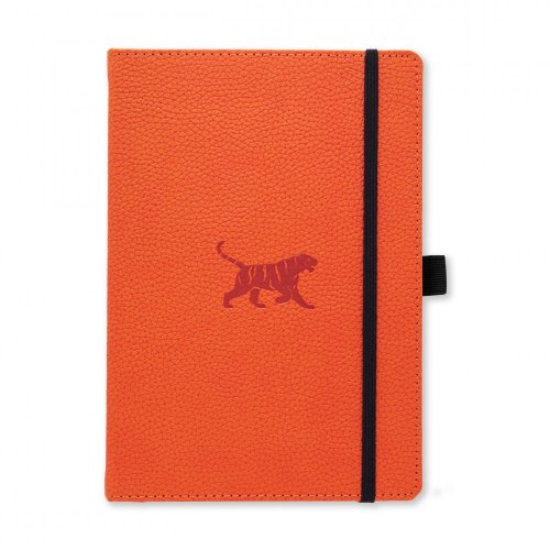 Zápisník Dingbats A5+ Wildlife Orange Tiger TEČKOVANÝ