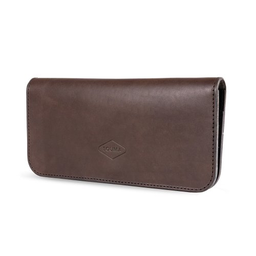 Dámská peněženka Souma Leather Fold hnědá