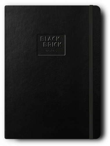 Zápisník A5 tečkovaný Black Brick černý