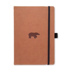 Zápisník Dingbats A5+ Wildlife Brown Bear TEČKOVANÝ