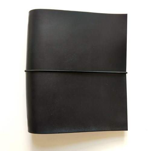 Kožený zápisník DUBRAVIUS A5 (výběr 22 barev) - Volba barvy: 14-černá