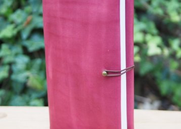 Kožený obal/zápisník Vasco v růžové variaci