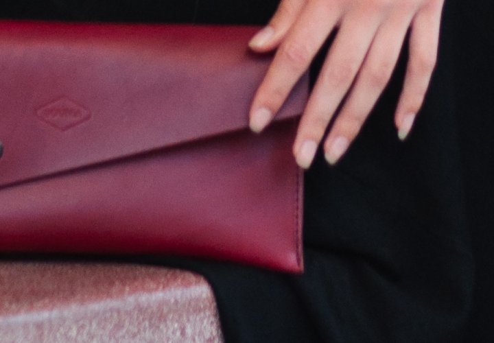 Dámské psaníčko Souma Leather Marc (více barvy) - Provedení: Bordó