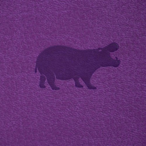 Zápisník Dingbats A5+ Wildlife Purple Hippo TEČKOVANÝ