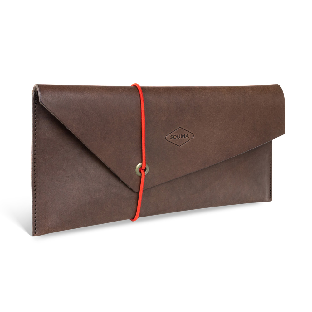 Dámské psaníčko Souma Leather José hnědé