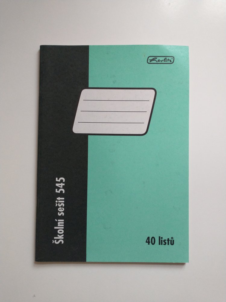Sešit Herlitz 545 eco (ušpiněná obálka)